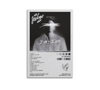 Szzmyo 21 Savage Poster I Am I was Album Poster Decorative Painting Modern Aesthetic Canvas Poster Bedroom Art Living Room Decoration Poster 08x12inch(20x30cm) Unframe-Style
