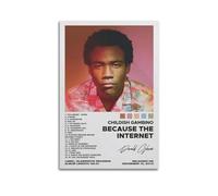 Szzmyo Childish Gambino Poster Because The Internet Album Art Decorative Canvas Poster 12x18inch (30x45cm) Unframed, Bedroom, Living Room, Bathroom, Classroom, Office