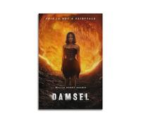 Szzmyo Damsel Movie Poster Decorative Painting Modern Aesthetic Canvas Poster Bedroom Art Living Room Decoration Poster 12x18inch(30x45cm) Unframe-Style