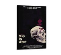 Szzmyo Depeche Mode Enjoy The Silence Poster Decorative Painting Modern Aesthetic Canvas Poster Bedroom Art Living Room Decoration Poster 12x18inch(30x45cm) Frame-Style