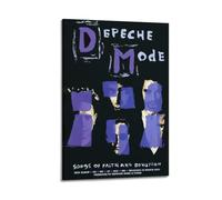 Szzmyo Depeche Mode Songs of Faith and Devotion Poster Decorative Painting Modern Aesthetic Canvas Poster Bedroom Art Living Room Decoration Poster 16x24inch(40x60cm) Frame-Style