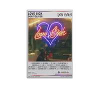 Szzmyo Don Toliver Poster Love Sick Album Poster Decorative Painting Modern Aesthetic Canvas Poster Bedroom Art Living Room Decoration Poster 08x12inch(20x30cm) Unframe-Style