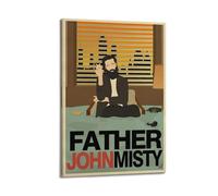 Szzmyo Father John Misty Poster Decorative Painting Modern Aesthetic Canvas Poster Bedroom Art Living Room Decoration Poster 12x18inch(30x45cm) Frame-Style
