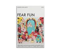 Szzmyo Father John Misty Posters Fear Fun Album Poster Decorative Painting Modern Aesthetic Canvas Poster Bedroom Art Living Room Decoration Poster 16x24inch(40x60cm) Unframe-Style