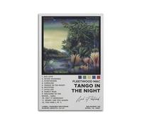 Szzmyo Fleetwood Mac Poster Tango in The Night Album Poster Decorative Painting Modern Aesthetic Canvas Poster Bedroom Art Living Room Decoration Poster 24x36inch(60x90cm) Unframe-Style