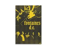 Szzmyo Fontaines D.C. Canvas Art - Modern Aesthetic, Ideal for Bedroom & Living Room - 16x24 inch (40x60cm) Unframed
