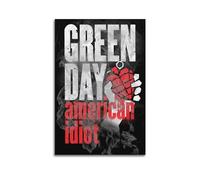 Szzmyo Green Day Posters American Idiot Album Poster Decorative Painting Modern Aesthetic Canvas Poster Bedroom Art Living Room Decoration Poster 20x30inch(50x75cm) Unframe-Style