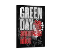 Szzmyo Green Day Poster - American Idiot Album Art - Modern Aesthetic Canvas - Bedroom & Living Room Decoration - 08x12inch (20x30cm) Frame-Style
