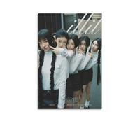 Szzmyo ILLIT Poster Super Real Me Album Poster Decorative Painting Modern Aesthetic Canvas Poster Bedroom Art Living Room Decoration Poster 12x18inch(30x45cm) Unframe-Style