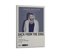 Szzmyo James Arthur Poster Back from The Edge Album Poster Decorative Painting Modern Aesthetic Canvas Poster Bedroom Art Living Room Decoration Poster 08x12inch(20x30cm) Frame-Style