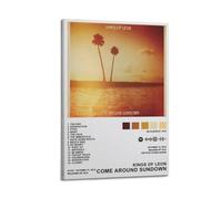 Szzmyo Kings of Leon Poster Come Around Sundown Album Poster Decorative Painting Modern Aesthetic Canvas Poster Bedroom Art Living Room Decoration Poster 16x24inch(40x60cm) Frame-Style