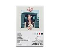Szzmyo Lana Posters Lust for Life Del Rey Album Poster Decorative Painting Modern Aesthetic Canvas Poster Bedroom Art Living Room Decoration Poster 08x12inch(20x30cm) Unframe-Style