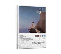 Szzmyo Lewis Capaldi Poster Broken By Desire To Be Heavenly Sent Album Poster Decorative Painting Modern Aesthetic Canvas Poster Bedroom Art Living Room Decoration Poster 12x18inch(30x45cm) Frame-styl