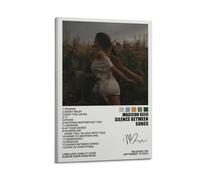 Szzmyo Madison Beer Poster Silence Between Songs Album Poster Decorative Painting Modern Aesthetic Canvas Poster Bedroom Art Living Room Decoration Poster 16x24inch(40x60cm) Frame-Style