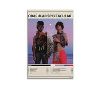 Szzmyo MGMT Poster Oracular Spectacular Album Poster Decorative Painting Modern Aesthetic Canvas Poster Bedroom Art Living Room Decoration Poster 12x18inch(30x45cm) Unframe-Style