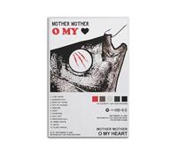Szzmyo Mother Mother Posters O My Heart Album Poster Decorative Painting Modern Aesthetic Canvas Poster Bedroom Art Living Room Decoration Poster 16x24inch(40x60cm) Unframe-Style