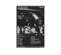 Szzmyo Playboi Carti Poster Die Lit Album Poster Decorative Painting Modern Aesthetic Canvas Poster Bedroom Art Living Room Decoration Poster 12x18inch(30x45cm) Unframe-Style