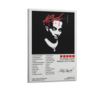 Szzmyo Playboi Carti Poster Whole Lotta Red Album Poster Decorative Painting Modern Aesthetic Canvas Poster Bedroom Art Living Room Decoration Poster 08x12inch(20x30cm) Frame-Style