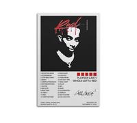 Szzmyo Playboi Carti Poster Whole Lotta Red Album Poster Decorative Painting Modern Aesthetic Canvas Poster Bedroom Art Living Room Decoration Poster 12x18inch(30x45cm) Unframe-Style