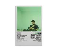 Szzmyo Rex Orange County Poster Bcos U Will Never B Free Album Poster Decorative Painting Modern Aesthetic Canvas Poster Bedroom Art Living Room Decoration Poster 12x18inch(30x45cm) Unframe-Style