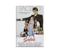 Szzmyo Scarface Movie Poster Decorative Painting Modern Aesthetic Canvas Poster Bedroom Art Living Room Decoration Poster 12x18inch(30x45cm) Unframe-Style