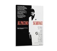 Szzmyo Scarface Movie Poster Decorative Painting Modern Aesthetic Canvas Poster Bedroom Art Living Room Decoration Poster 24x36inch(60x90cm) Frame-Style