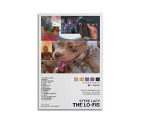 Szzmyo Steve Lacy Poster The Lo-Fis Album Art Canvas Blue 8x12inch (20x30cm) Unframed