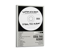 Szzmyo System of A Down Poster Steal This Album Poster Decorative Painting Modern Aesthetic Canvas Poster Bedroom Art Living Room Decoration Poster 08x12inch(20x30cm) Frame-Style