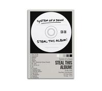 Szzmyo System of A Down Poster Steal This Album Poster Decorative Painting Modern Aesthetic Canvas Poster Bedroom Art Living Room Decoration Poster 08x12inch(20x30cm) Unframe-Style