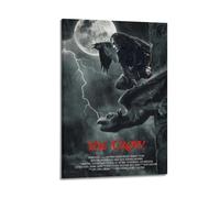 Szzmyo The Crow Movie Poster Decorative Painting Modern Aesthetic Canvas Poster Bedroom Art Living Room Decoration Poster 16x24inch(40x60cm) Frame-Style