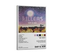 Szzmyo The Killers Poster Day & Age Album Poster Decorative Painting Modern Aesthetic Canvas Poster Bedroom Art Living Room Decoration Poster 12x18inch(30x45cm) Frame-Style