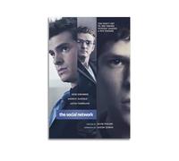 Szzmyo The Social Network Movie Poster Decorative Painting Modern Aesthetic Canvas Poster Bedroom Art Living Room Decoration Poster 12x18inch(30x45cm) Unframe-Style
