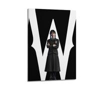 Szzmyo Wednesday TV Series Poster Decorative Painting Modern Aesthetic Canvas Poster Bedroom Art Living Room Decoration Poster 08x12inch(20x30cm) Frame-Style