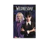 Szzmyo Wednesday TV Series Poster Decorative Painting Modern Aesthetic Canvas Poster Bedroom Art Living Room Decoration Poster 16x24inch(40x60cm) Unframe-Style