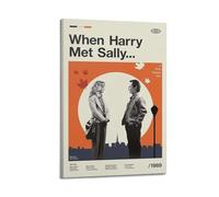 Szzmyo When Harry Met Sally Poster Decorative Painting Modern Aesthetic Canvas Poster Bedroom Art Living Room Decoration Poster 20x30inch(50x75cm) Frame-Style