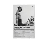 Szzmyo Xxxtentacion Poster Look at Me The Album Poster Decorative Painting Modern Aesthetic Canvas Poster Bedroom Art Living Room Decoration Poster 12x18inch(30x45cm) Unframe-Style