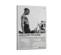 Szzmyo Xxxtentacion Poster Look at Me The Album Poster Decorative Painting Modern Aesthetic Canvas Poster Bedroom Art Living Room Decoration Poster 08x12inch(20x30cm) Frame-Style
