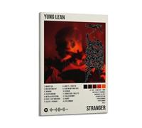 Szzmyo Yung Lean Poster Stranger Album Poster Decorative Painting Modern Aesthetic Canvas Poster Bedroom Art Living Room Decoration Poster 12x18inch(30x45cm) Frame-Style
