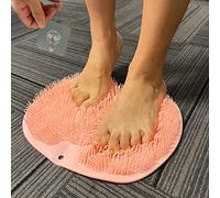 SZZYXD Shower Foot Scrubber Mat Back Washer Exfoliating Bath Wash Pad Wall Mounted Slip Suction Cups Foot Cleaner for Men and Women