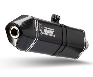 T.017.LRB - Exhaust Muffler Mivv SPEED EDGE STEEL BLACK TRIUMPH TIGER 1050 (17-)