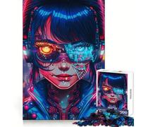 T 1000 Robot Girl 1000 Piece Jigsaws for Teenagers Puzzle Wise Think Toy Simple Fun Tight Cut Santa Wish Pick (38x52cm)