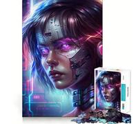 T 1000 Robot Girl Jigsaw Puzzles 1000 Pieces for Adults Reason Skill Toy Calm Relax Exact Cut Heartfelt Gift (50x75cm)
