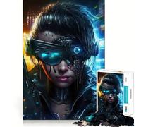 T 1000 Robot Girl Jigsaw Puzzles for Adults 1000 Piece Memory Boost Cozy Time Pattern Assembly Santa Wish List (38x26cm)