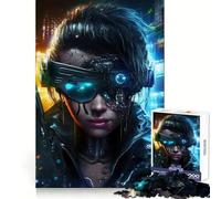 T 1000 Robot Girl Jigsaw Puzzles for Adults 1000 Piece Memory Boost Cozy Time Pattern Assembly Santa Wish List (38x26cm)