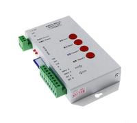 T-1000S LED Pixel Controller for WS2812B WS2811 WS2801 SK6812 Strips DIY Programmable RGB Animation Controller Supports 2048 Pixels for sd Card Offline Play DC5V-24V for DMX512 APA102