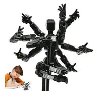 T-13 Action Figure Model, Multi-jointed Cartoon Full Body Character With Eight Arms, Character Action Figures, Multi-Jointed Collectible Figure With Adjustable Joints, Display Toy For Bookshelf Desk