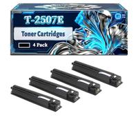 T-2507E Toner Cartridges Compatible for Toshiba e-Studio 2006 2306 2507 2007 2506 Printers, With Chip Large Capacity 2000 Pages (4 Pack Black)