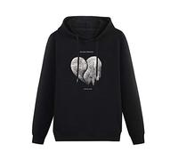 T-33B Michael Kiwanuka Love & Hate Cotton Hoody Unisex Ptinted Hoodies Long Sleeve Men's Hooded with Pocket Black L