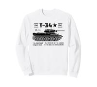 T-34 Soviet Russian Light Tank, Armored Vehicle, Simple Sweatshirt