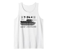 T-34 Soviet Russian Light Tank, Armored Vehicle, Simple Tank Top